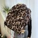Leopard Print For Women, Autumn Winter Classic Thickened Cashmere Printed Tassel Shawl, Versatile And Warm_voghion.com