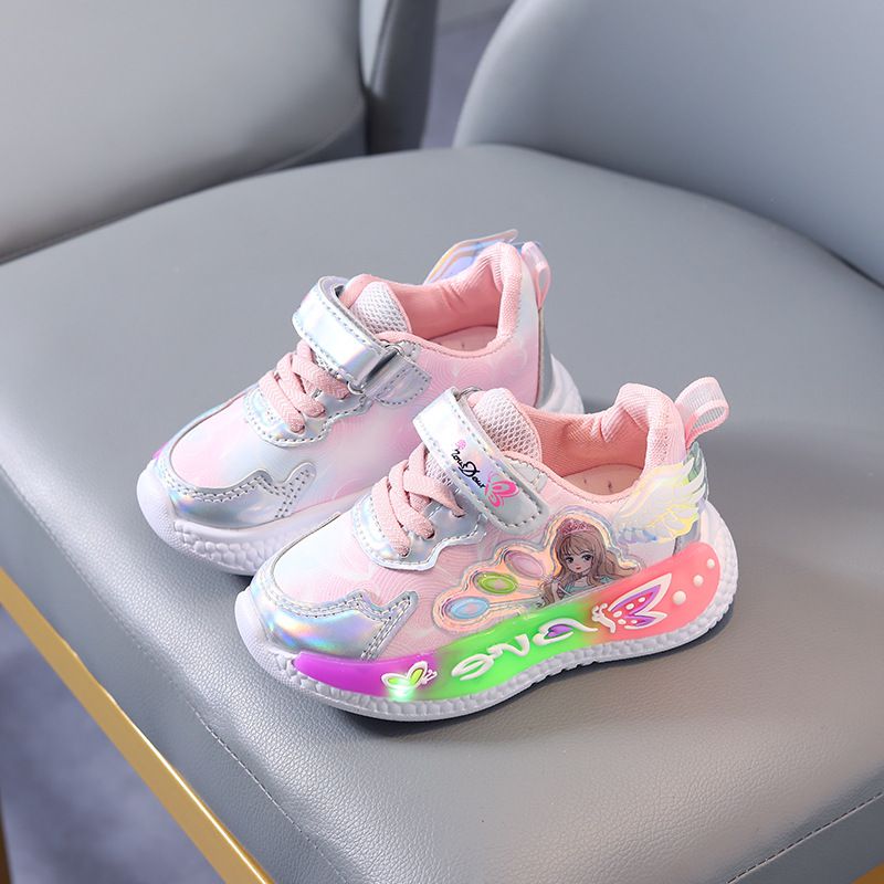 Kid's Clothing Girls multeņu princese mīksta dibena sporta apavi 2024 pavasaris un rudens jauni ērti multfilmu bērnu meiteņu ikdienas apavi_voghion.com