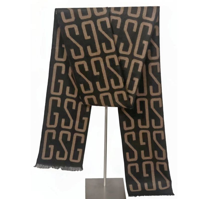 New high-end for men, autumn and winter, young Korean version, versatile, warm, thick, middle-aged men's scarf_voghion.com