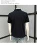 T-shirt d'été à manches courtes et revers pour homme, polo de couleur contrastée, style décontracté américain, manches mi-longues_voghion.com