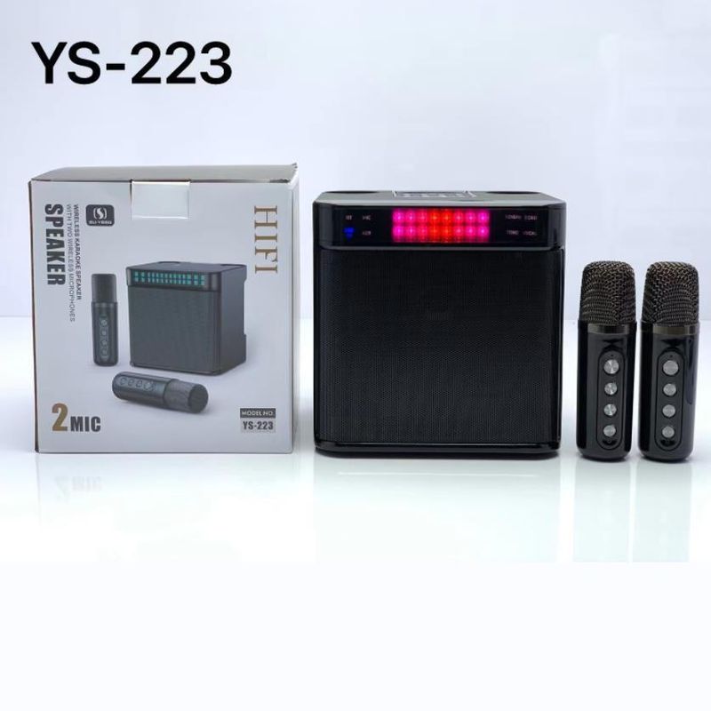 Flashing light portable Bluetooth speaker YS-223 with variable sound and multiple phone connections ￥￥ Dual wireless_voghion.com