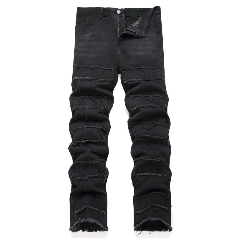 Abbigliamento da uomo Jeans casual Pantaloni larghi Pantaloni a gamba larga High Street_voghion.com
