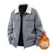 Cordjacke Herren Baumwollkleidung Herren Samt Verdickte Lammwolle Jacke Baumwollkleidung_voghion.com