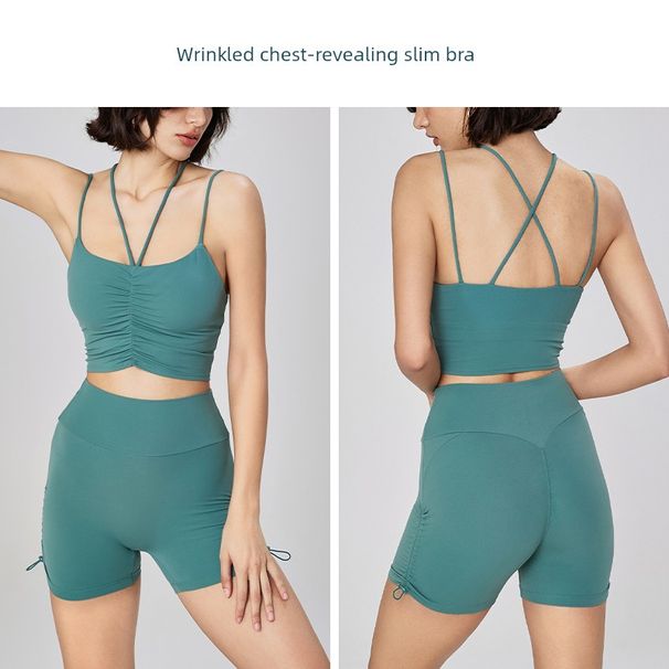 Reggiseno sportivo push-up sexy da donna, antiurto, con spalline sottili, per allenamento, piccolo, a molla_voghion.com