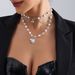 Dolce ragazza calda ama la collana multistrato con nappe di perle_voghion.com