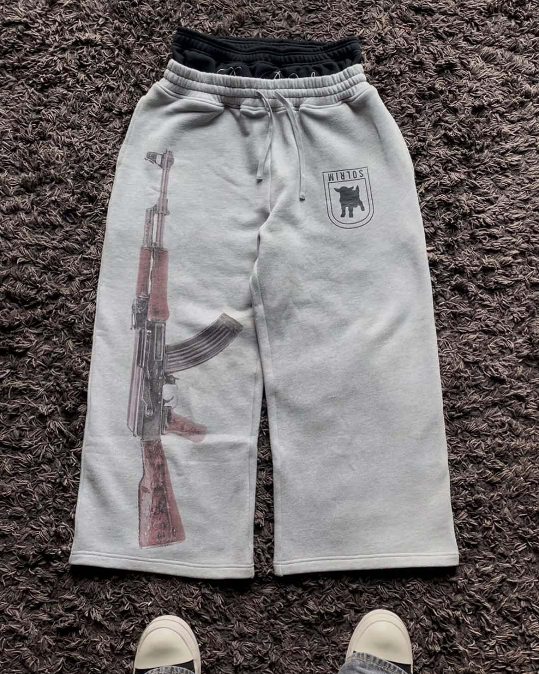 Men's Clothing Dark Rock Style Drape Mopping Trousers Casual Casual Pants Comfortable Casual Versatile Fashion Commuting_voghion.com