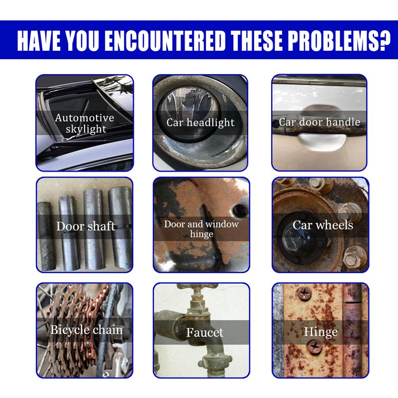 Rayhong Multipurpose Rust Cleaning, Metal Door And Window Cleaning Rust Remover Screws Bolt Loosening Rust Remover Converter_voghion.com