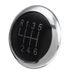 Nueva tapa de pomo de cambio de marchas de 6 velocidades con insignia cromada para Passat 2005-2014 3C0711144A_voghion.com