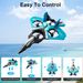 4DRC V17 Remote Control Plane RC Airplanes 2.4GHz 6CH EPP RC Plane 4 Motor RC Aircraft Toys for Adult Kids with Function Gravity Sensing Stunt Roll Co_voghion.com