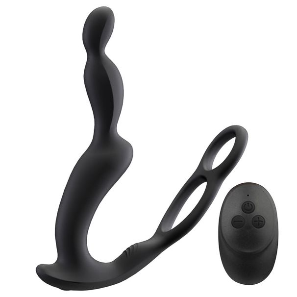 Prostata Massage Männlich Remote Anal Vibrator 10 Geschwindigkeiten Verzögerung Ejakulation Locking Ring Stimulieren Anus Plug Bu_voghion.com