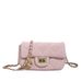Borsa a tracolla elegante New Tide 2025 con catena a rombi e palline in oro rosa_voghion.com