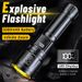 White Laser Digital Display Emergency Light Rechargeable Outdoor New Flashlight Super Bright Long Range High Power Strong Light Flashlight_voghion.com