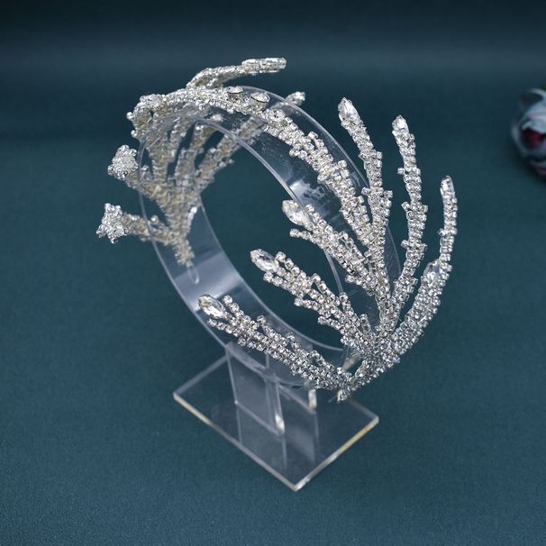 Originální nový styl svatební ručně vyráběná čelenka svatební šaty vlasové doplňky vlasový žehlicí pásek čelenka ve tvaru čelenky_voghion.com