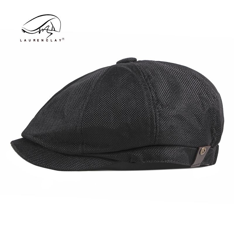 Chapeau octogonal unisexe pour hommes, casquette fine et respirante pour hommes, béret rétro décontracté pour enfants_voghion.com