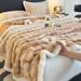Class A Double-Sided Rabbit Winter Thickened Throw Bed Sheet Coral Fleece Office Nap Sofa Small Blanket_voghion.com