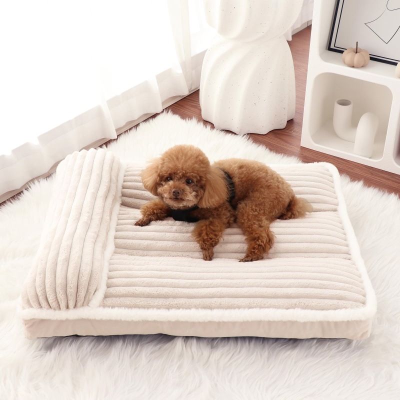 Four Seasons Thickened Warm Large Sleeping Mat Removable Washable Dog Bed Pet Supplies Sofa_voghion.com