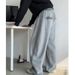 Graue Scimitar-Jogginghose für Damen und Herren, neue, lässige Sporthose für Frühling und Herbst, locker geschnitten, gerades, weites Bein_voghion.com