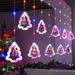"120-LED Christmas Fairy Lights With Remote Control, USB-Powered Snowflake & Tree Decorations For Indoor Holiday Decor_voghion.com