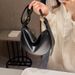 Fashion Underarm 2023 Autumn Winter New Solid Color Soft PU Dumpling Versatile Textured Single Shoulder Crossbody Bag_voghion.com