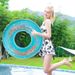 Glitter Transparent Inflatable Pool Float For Adults - Thickened Swim Ring With Rhinestones (Non-Slip Design Perfect For Pool Party & Beach Vacation)_voghion.com