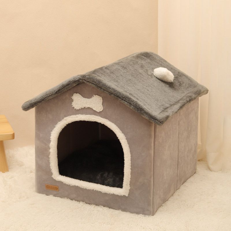 Perrera para perros, cama para perros, perrera tipo casa para mascotas, se puede usar en todas las estaciones, carpa para mascotas desmontable y lavable, perrera para perros y gatos, suministros para mascotas_voghion.com