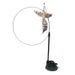 Aifiniao Special Upgraded Epoxy Suction Cup Steel Wire Long Rod Feather Teaser Wand Cat Toy_voghion.com