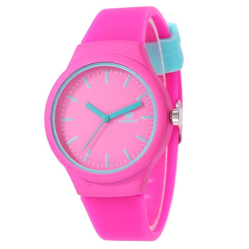 Women's Watches Bracelet Watch Ladies Fashion Silicone Watch Simple Style Scale Dial Suitable For Both Children And Adults_voghion.com