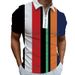 Spring Men's Fashion And Leisure Popular Printed Short Sleeved Zipper Polo T-shirt_voghion.com