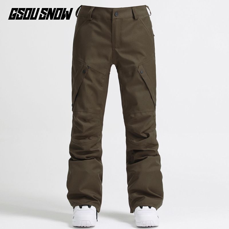 Ski Herre vanntett vindtett tykk varm dobbel snowboarddrakt løse snøbukser herre_voghion.com
