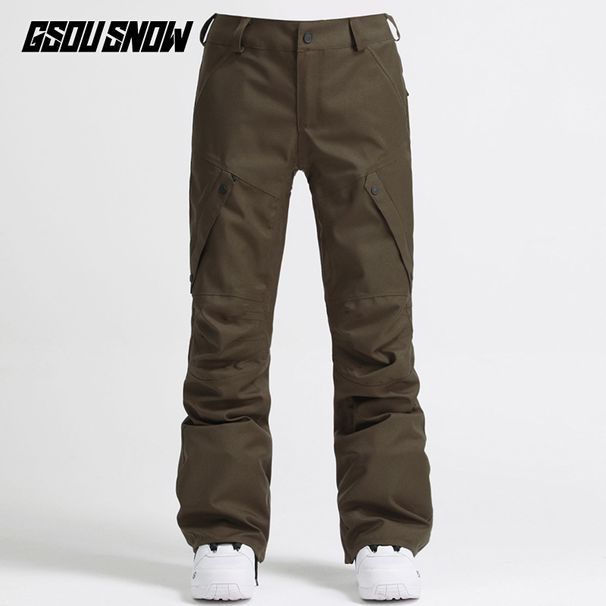 Ski Herre vanntett vindtett tykk varm dobbel snowboarddrakt løse snøbukser herre_voghion.com