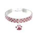 Pet Collar Diamond-Encrusted Mixed Color Supplies Paw Elastic Cat Dog Necklace Accessories Cross-Border E-commerce_voghion.com