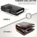 RFID Mini Mens Wallet Automatic Pop-up Card Holder With Coin Pocket 250701_voghion.com