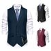 Herren Anzug Weste Hochzeit Party Revers Kette Mit Weste Weste_voghion.com