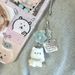 【Puppy Reaching For The Stars】Cute Flocked Keychain Student Phone Chain Cartoon 3D Bag Pendant Gift_voghion.com