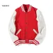 Men's Cotton Baseball Jacket Slim Fit, Casual Varsity Style, Short Sleeve, Navy Blue, Black, Red, Bury, Blue - Spring_voghion.com
