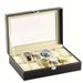 Leather Watch Box Display Suitable For Velvet Storage Box Transparent Window 12 Jewelry Packaging Box_voghion.com