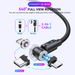 540 Rotate Magnetic Fast Charging Magnet Charger Micro USB Type C Cable For Mobile Phone Wire Cord For IPhone 11_voghion.com