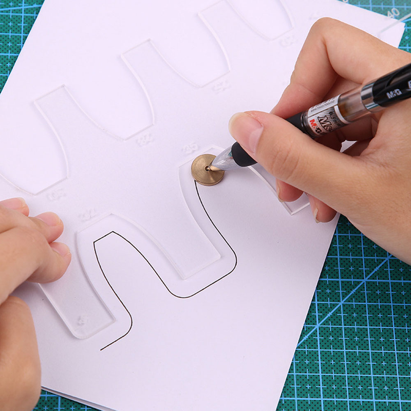 Sewing ruler acrylic positioning ruler sword tail positioning ruler template and template tool_voghion.com