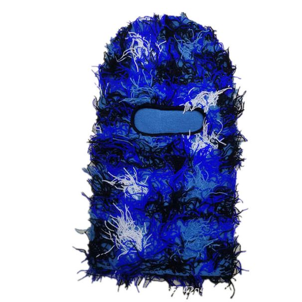 Balaklavahatt Stickad Kamouflage Enkelt Hål Huvudskydd Personlig Mode Ullhatt_voghion.com