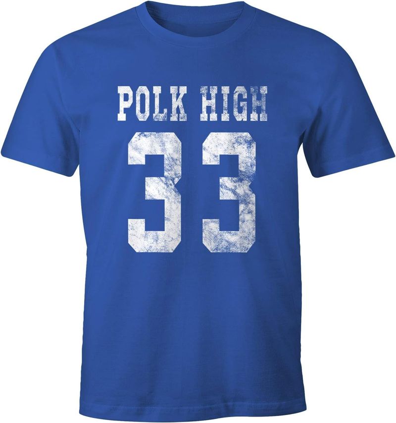Men's T Polk High Jersey Football S Carnival Funny Fun Shirt_voghion.com