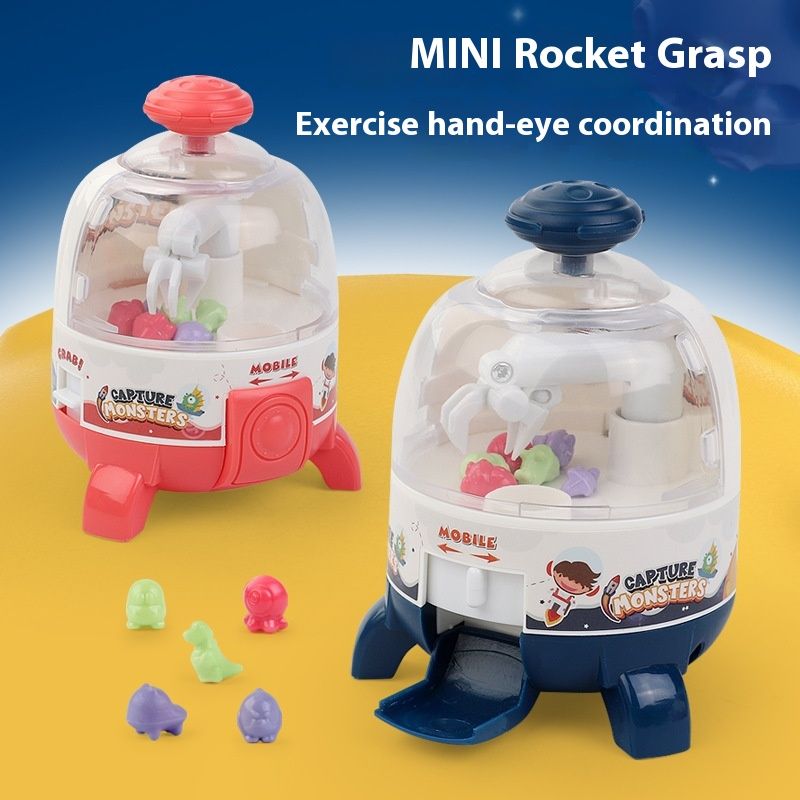 Children's mini rocket desktop grabber interactive toy egg twisting machine_voghion.com