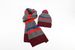 Set di cappelli e sciarpe a righe per adulti in maglia jacquard invernale personalizzato_voghion.com