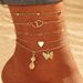 Beach Anklet Female Star Shape Butterfly Chain Pearl Ocean Style Shell Pineapple Inlaid Jewelry_voghion.com