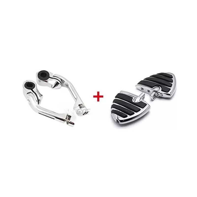 For Harley-Davidson Street Glide Road Glide Footrests Replacement Bumper Pedal Motorcycle Installation Guard Rest Cruise Pedals_voghion.com