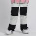 Ski Women Waterproof Warm Color Matching Ski Double Board Veneer Patchwork Snow Pants Men_voghion.com