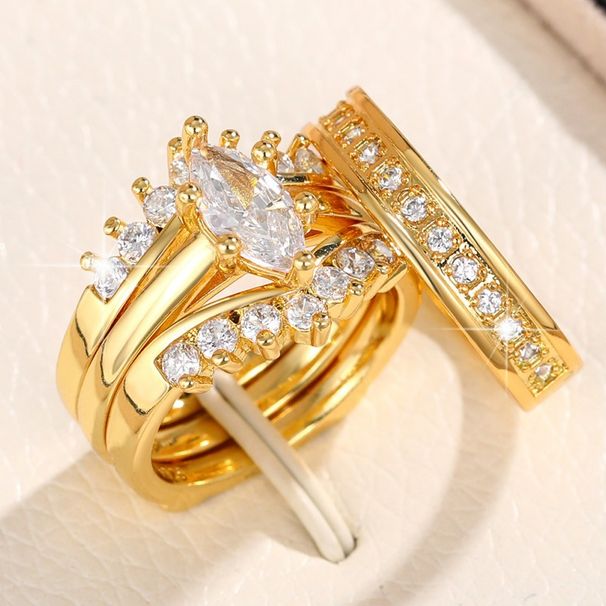 Cao Shi's New Three with Micro Horse Eyes Zircon Stone Set for Engagement Simple Diamond Men's Ring_voghion.com