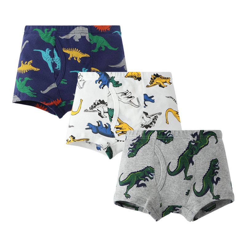Intimo per bambini in puro cotone, per neonati, dinosauri, piccoli boxer in cotone per il commercio estero, all'ingrosso_voghion.com