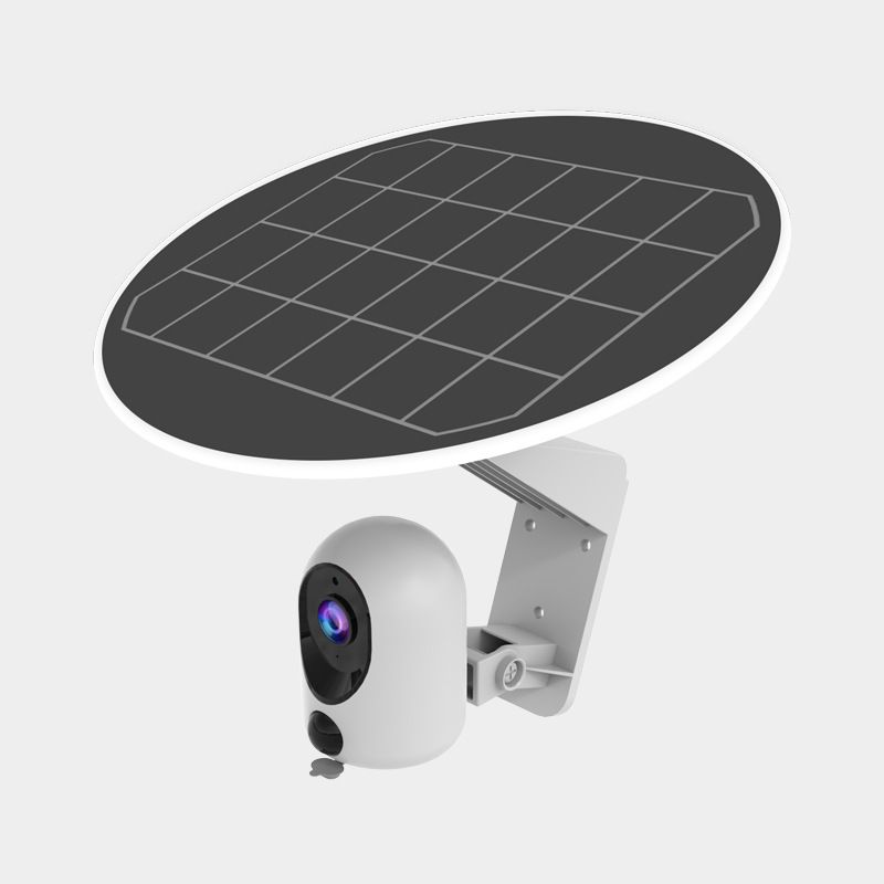 Solcellsövervakningskamera - Trådlös 360° PTZ med batteri och AI-rörelsedetektering (ingen kabeldragning IP66 vattentät 2K HD färg nattseende moln-/SD-lagring)_voghion.com