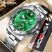 SANDA New Luxury Men's Watch Large Dial Multi Functional Waterproof Night Light Calendar Men's Quartz Watch_voghion.com