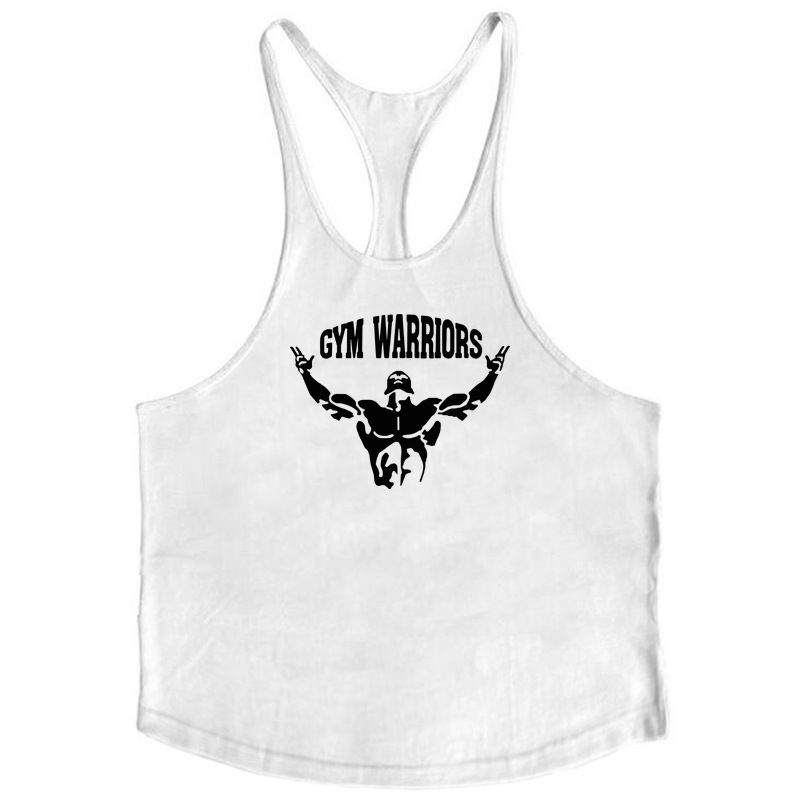 Canotta fitness in cotone GYM Sports Deep Scavando la tracolla sottile_voghion.com